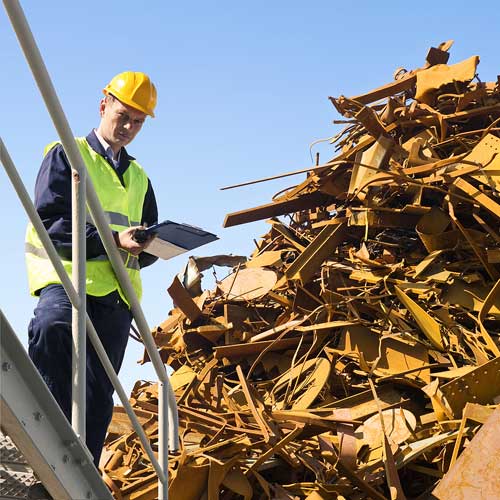 Scrap Metal Recycling Man